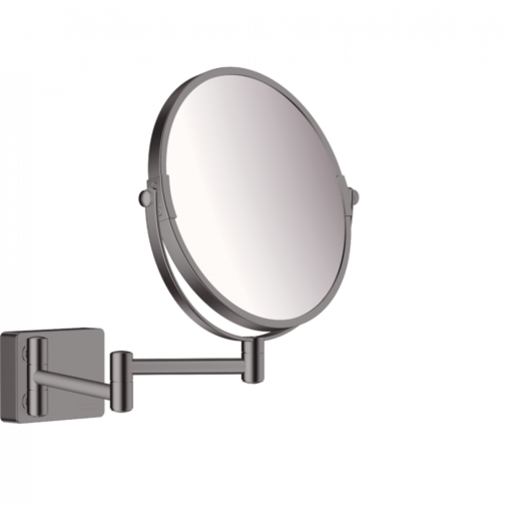 Косметическое зеркало AddStoris Hansgrohe 41791340, шлифованный черный хром