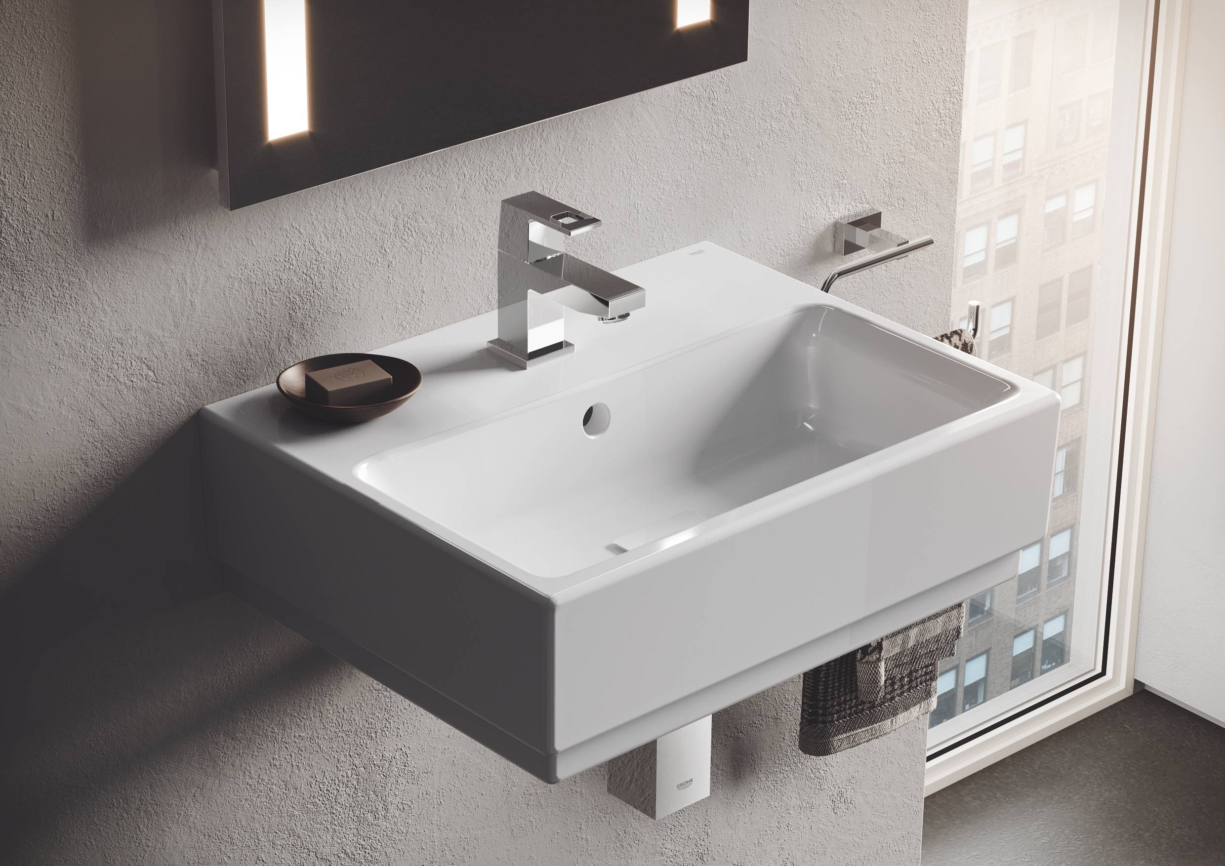 Мини-раковина GROHE Cube Ceramic 45 см, альпин-белый (3948300H) купить