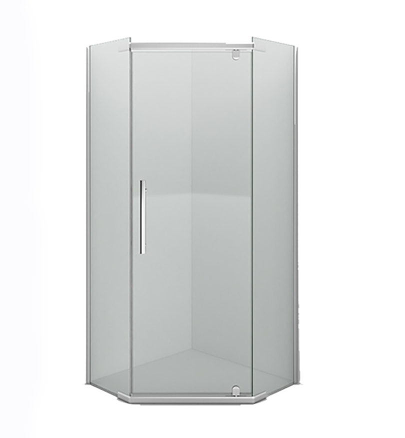 Душевое ограждение ERLIT ER10110V-C1 1000х1000х2000 (пятиугольное) светлое стекло