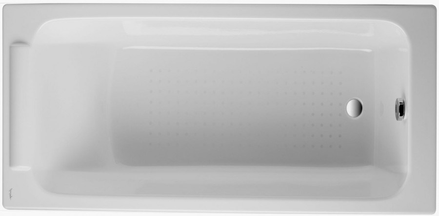 Ванна чугунная Jacob Delafon, 1700x700мм Parallel E2947-00, с антискользящим покрытием и ножками