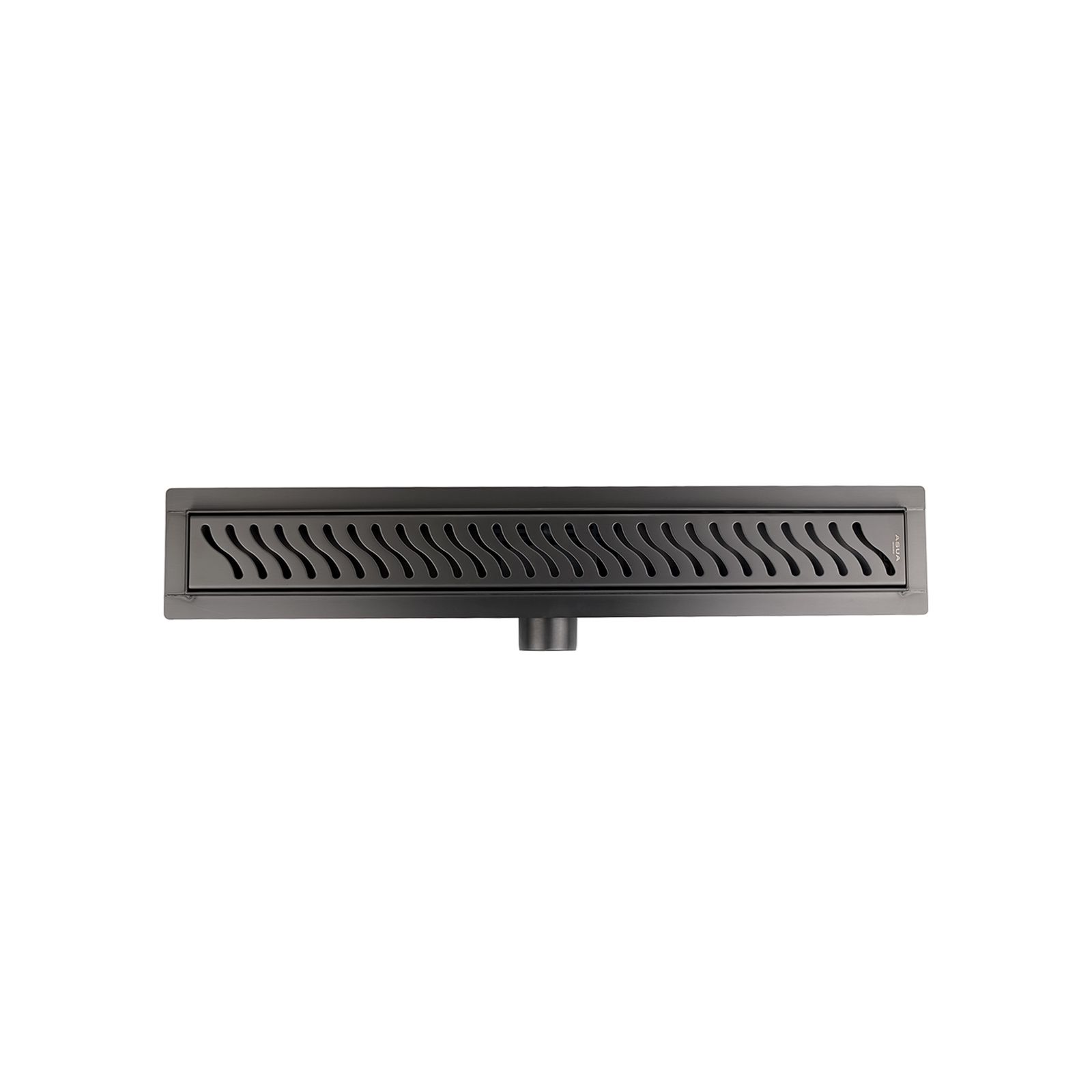 Душевой трап из нержавеющей стали SS304 боковой Asua armatur GRIT 600*70*67mm Графит